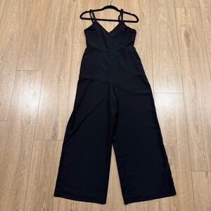 Madewell Elegant Black Jumpsuit, v neck , wide leg size 2